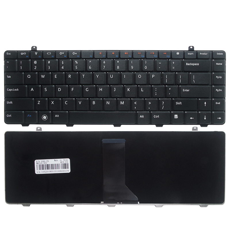 Novo teclado americano para laptop DELL Inspiron 1464 layout de teclado