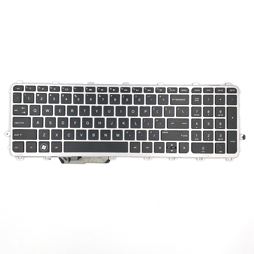 Teclado inglês de substituição adequado para HP 15-J com quadro teclado para laptop dos EUA