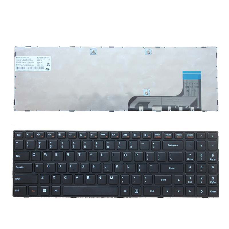Novo para substituição de teclado de laptop Lenovo 100-15IBY EUA
