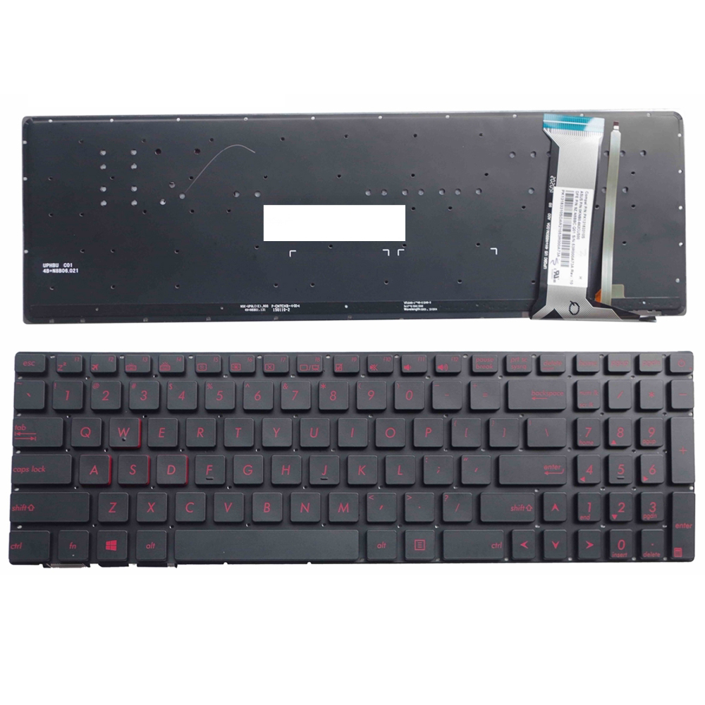 Novo teclado de laptop dos EUA para teclado Asus GL552 layout dos EUA