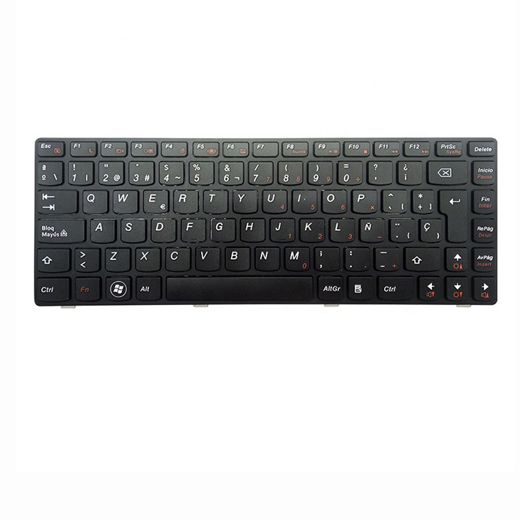 Teclado espanhol portátil para lenovo g480 g480a g485 g485a z380 z480 z485 g490at g490 b480 b485 g410 g405 sp teclado 