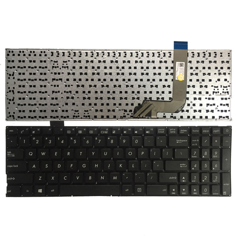 Novo teclado para laptop Asus X542 EUA sem moldura