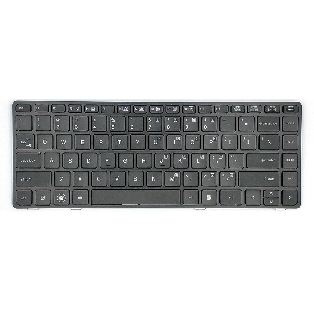 Novo teclado americano para substituição do teclado do laptop HP EliteBook 8460
