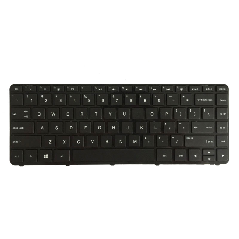Teclado inglês de substituição adequado para teclado de laptop HP 14-N EUA preto