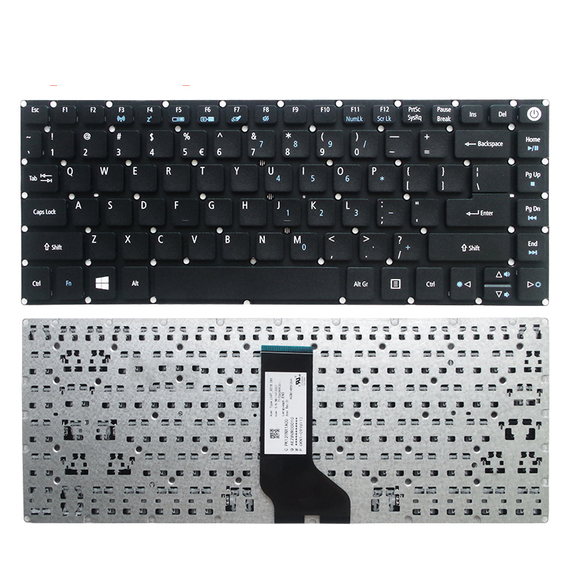 Novo teclado para laptop Acer Aspire ES1-420 EUA