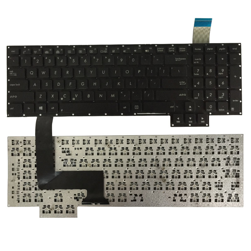 Novo teclado de laptop americano para ASUS G750 layout americano