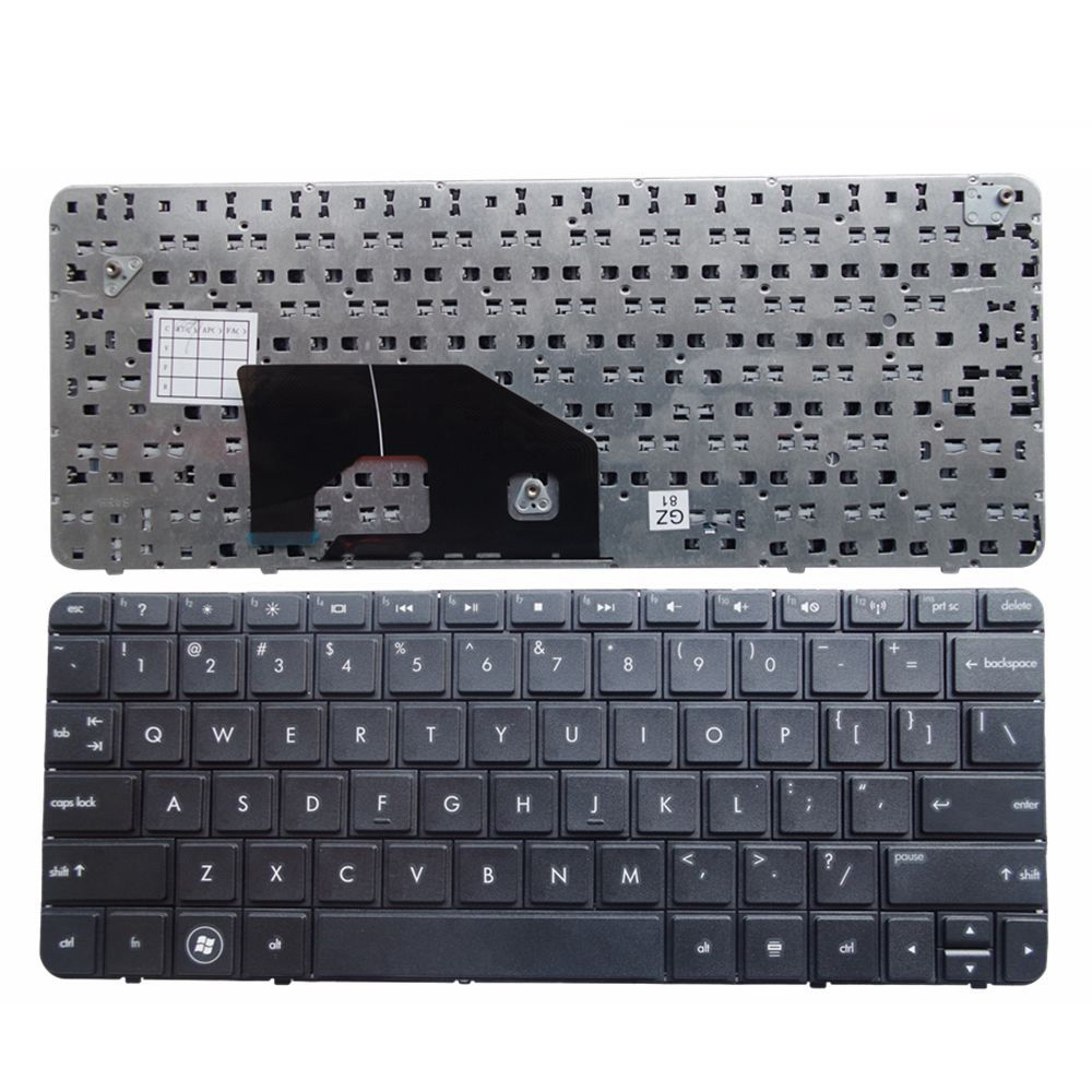 Novo teclado de laptop inglês americano para laptop HP Mini 210-1000 layout americano