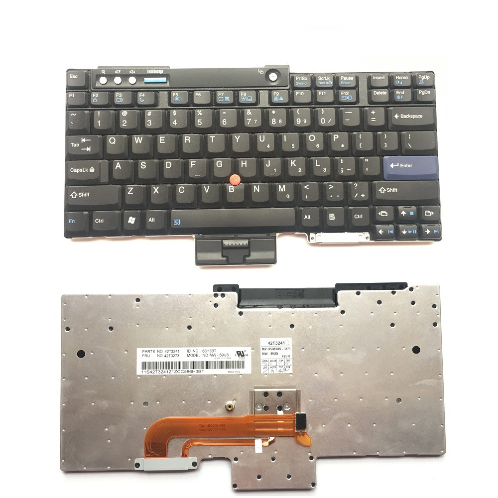 Novo teclado de laptop americano para Lenovo ThinkPad T60 layout de teclado americano