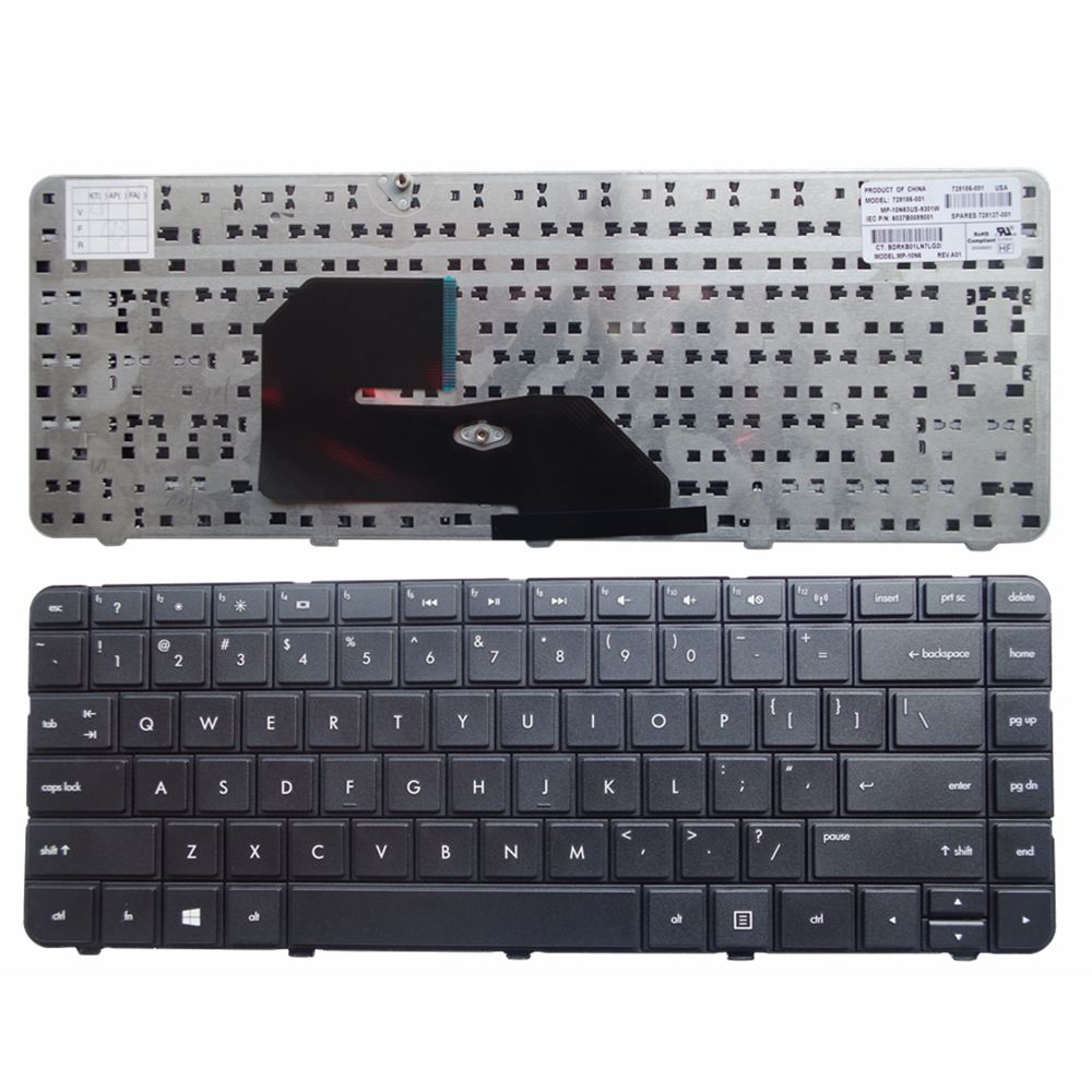 Teclado de notebook portátil de venda imperdível para teclado de layout HP 242 G1 EUA