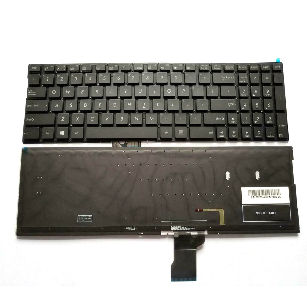 Novo teclado para laptop Asus UX501 EUA com teclado retroiluminado sem moldura