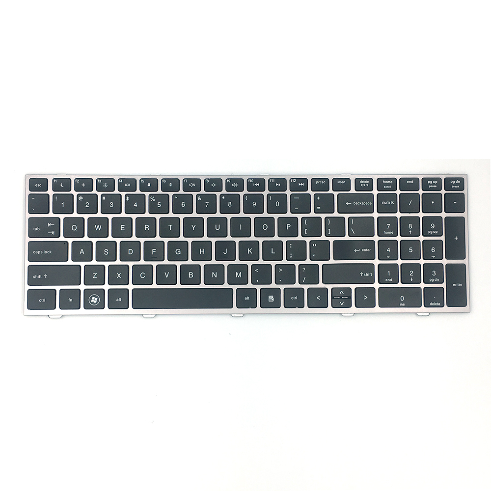 Teclado de laptop americano para teclado inglês HP 4540 com moldura