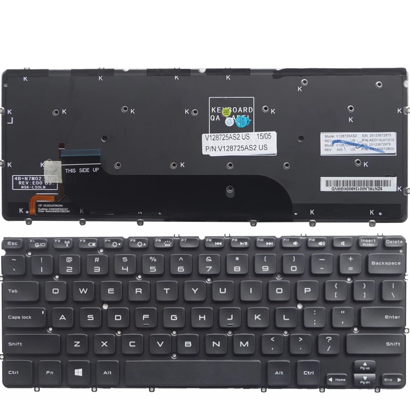 Teclado de laptop em inglês para substituição de notebook Dell XPS L321X teclado de layout dos EUA