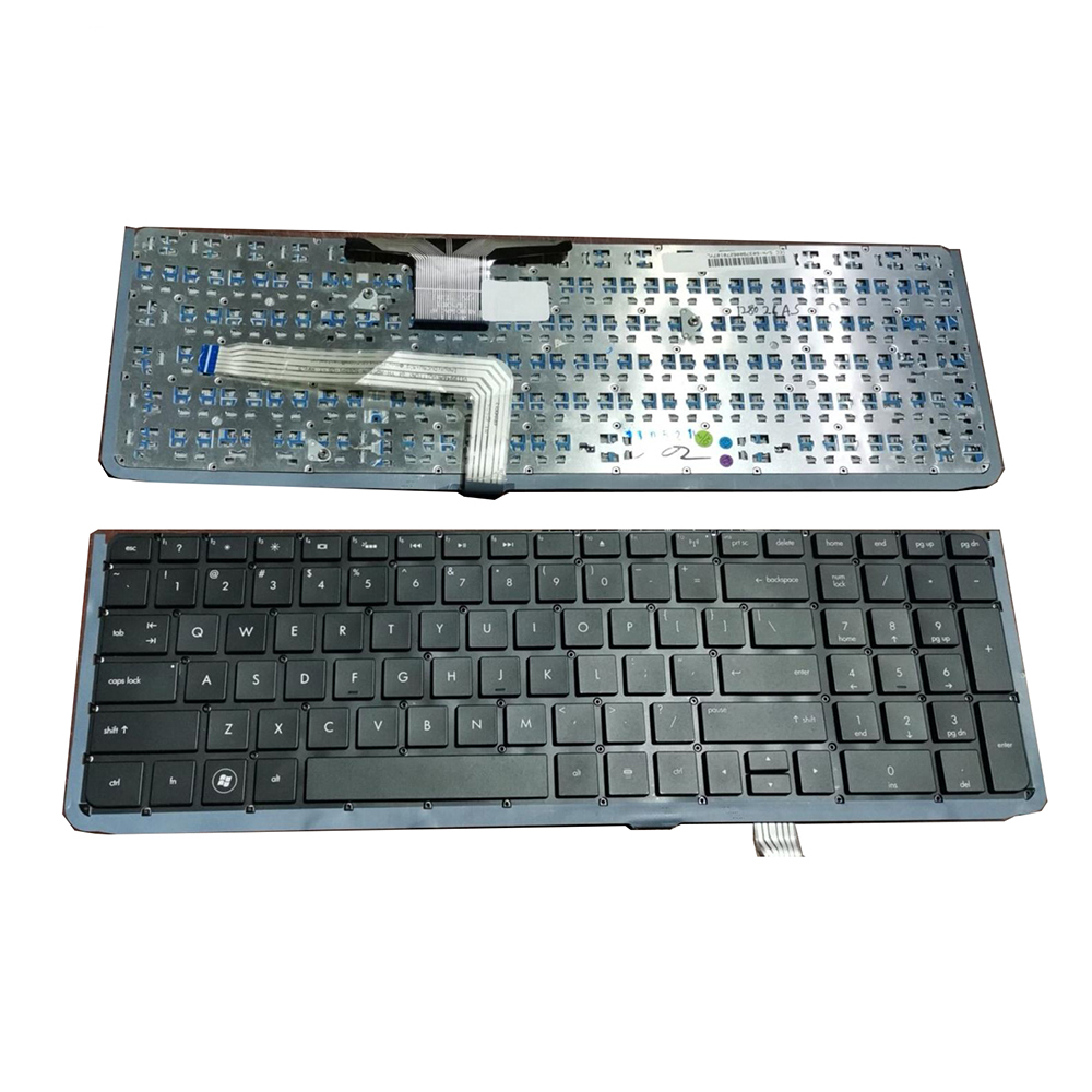 Novo teclado para laptop HP 17-3000 US PRETO com luz de fundo