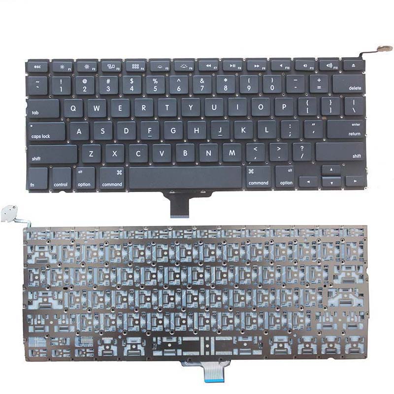Novo teclado de laptop EUA para MacBook Pro 13.3" A1278 teclado