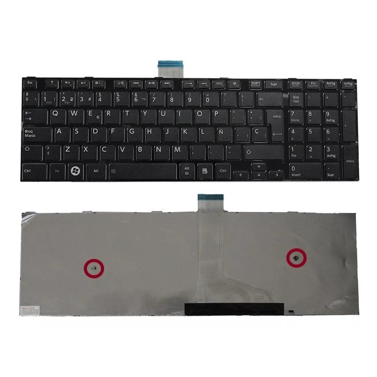 Novo teclado espanhol portátil para Toshiba Satellite C50 C50D C50-A C50-A506 C50D-A C55 C55T C55D C55-A C55D-A SP teclado
