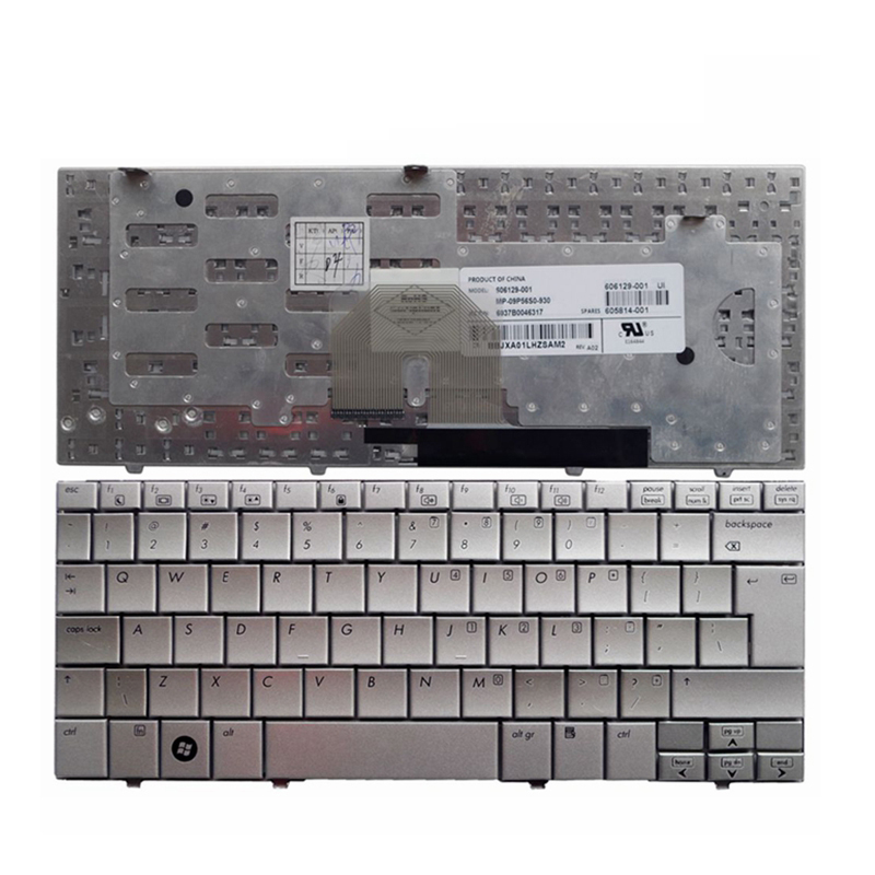 Novo para HP Mini Netbook 2140 Teclado Prata Laptop Teclado Inglês Layout de Teclado
