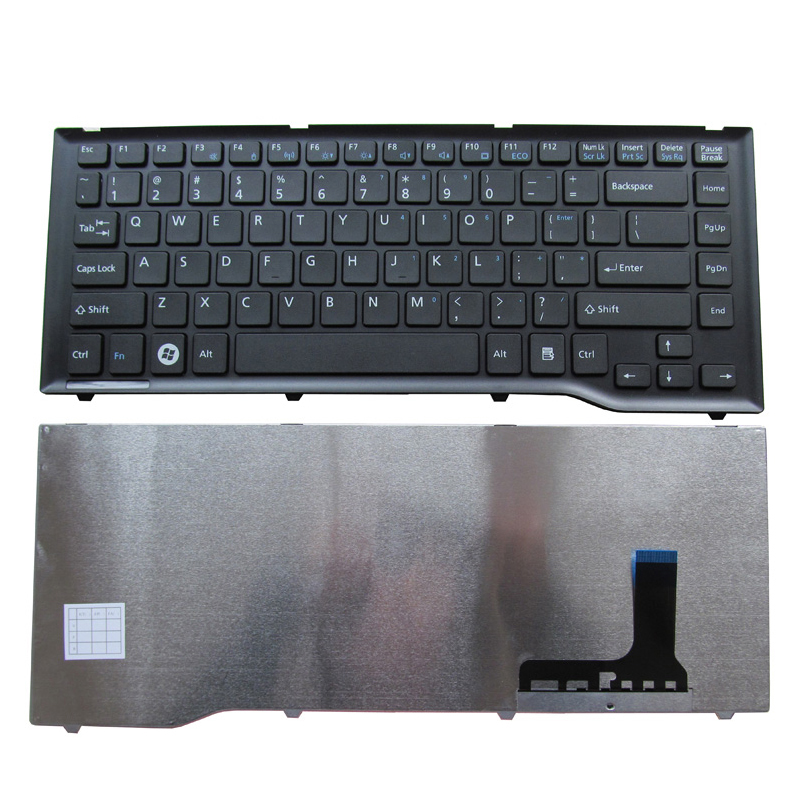 Novo teclado de notebook dos EUA para teclados de substituição de notebook FUJITSU Lifebook LH532 layout dos EUA