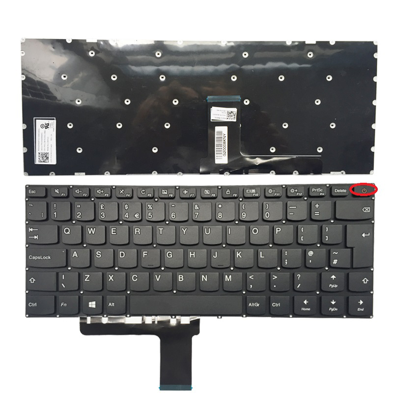 Produto de venda imperdível teclado de laptop dos EUA para Lenovo 310-14 com moldura com layout em inglês
